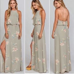 Show Me Your MuMu Heather Maxi Dress in Lily Showers